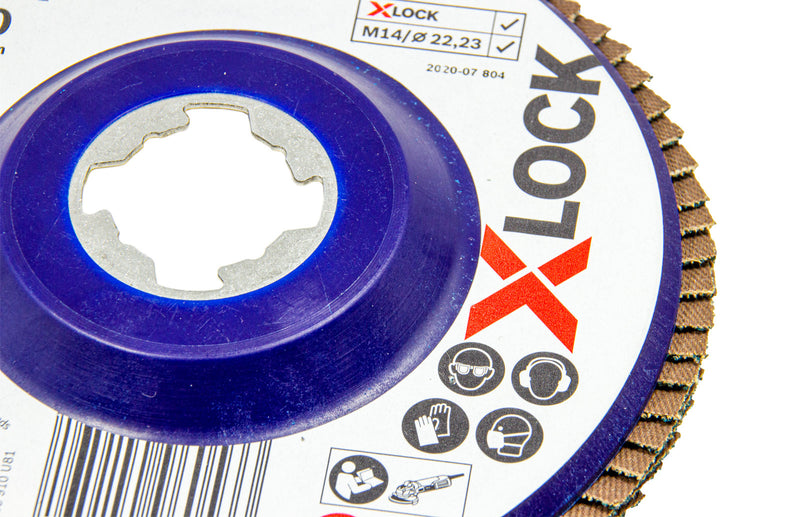 X-LOCK Fächerscheibe 125 mm, gerade, P40 - P120, Best for Metall, X571