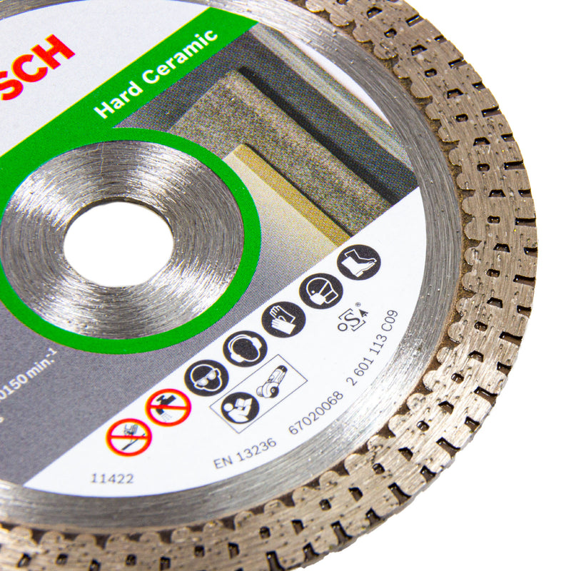76 mm Diamanttrennscheibe, Best for HardCeramic, Fliesen (Bohrungs-Ø 10 mm für kleine Winkelschleifer)