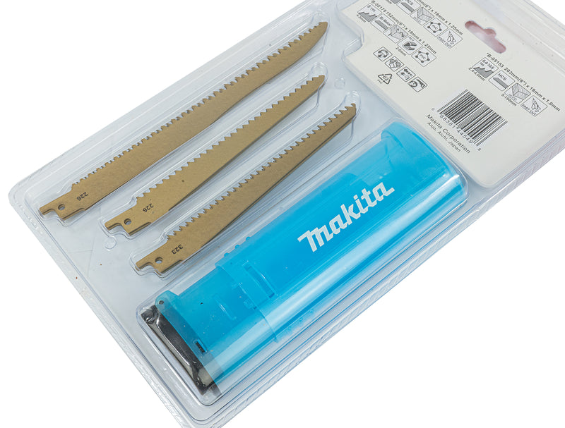 Makita Reciprosägeblatt-Set 6-tlg. Säbelsägeblätter für Holz & Holz mit Nägelrückständen