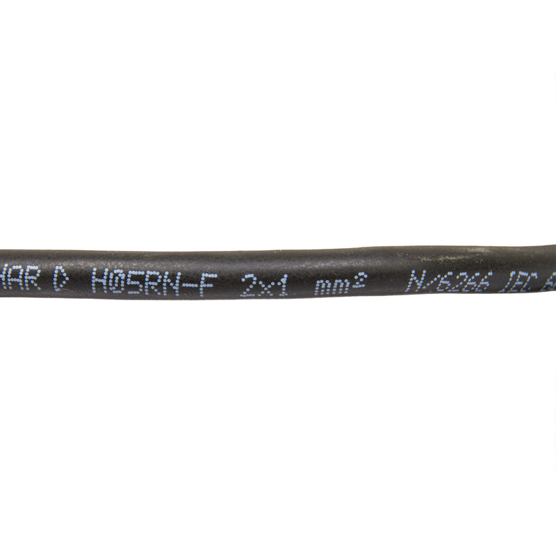 Anschlussleitung, 2,5 m Länge, H05RN-F, 2 x 1,0 mm² Netzkabel