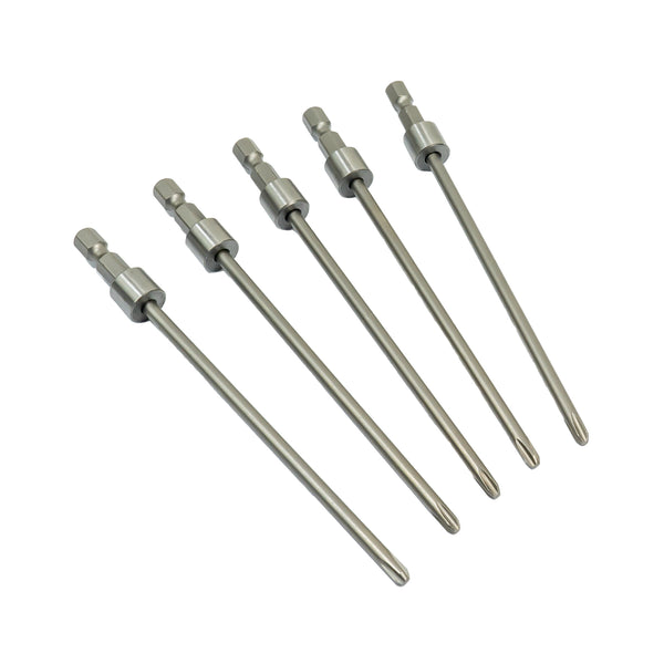 Bit PH2 x 130 mm, 5 Stück für Schnellbauschrauber / Trockenbauschrauber