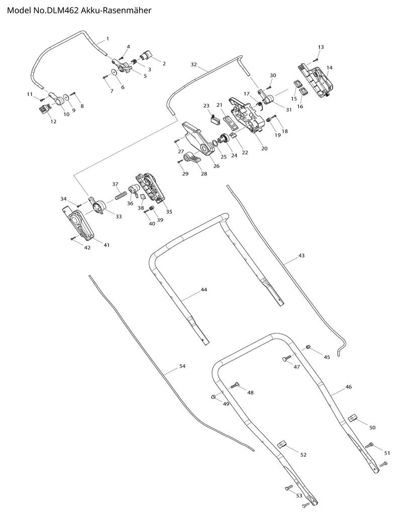 DLM462 Ersatzteile | Akku-Rasenmäher 18 V | Ersatzteilliste