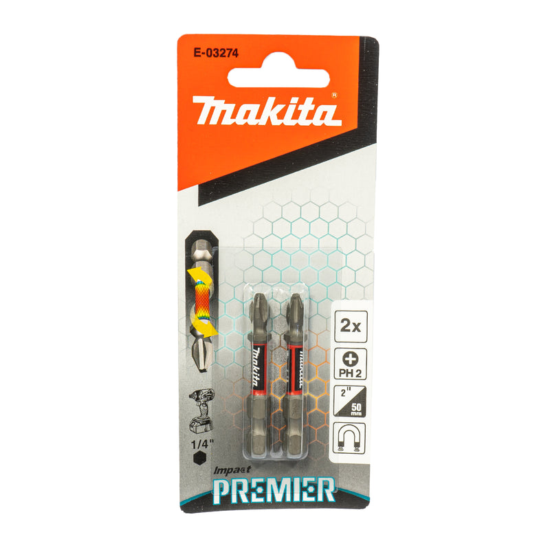 Impact Premier Torsion Bit 1/4", wählbar PH | PZ | TX, Länge 25 / 50 mm (Ideal für Schlagschrauber)