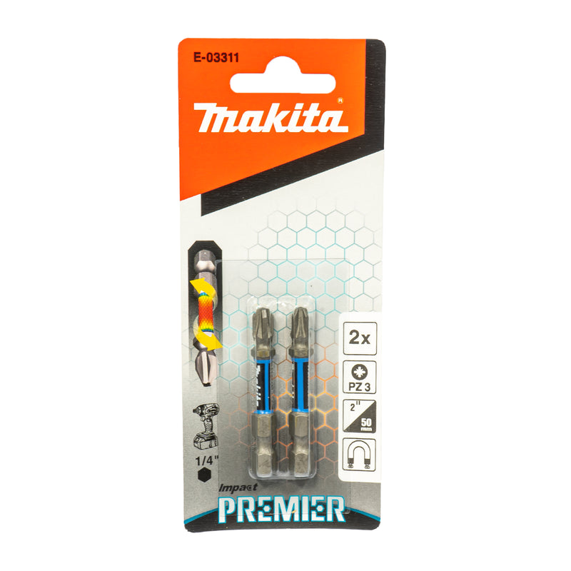 Impact Premier Torsion Bit 1/4", wählbar PH | PZ | TX, Länge 25 / 50 mm (Ideal für Schlagschrauber)