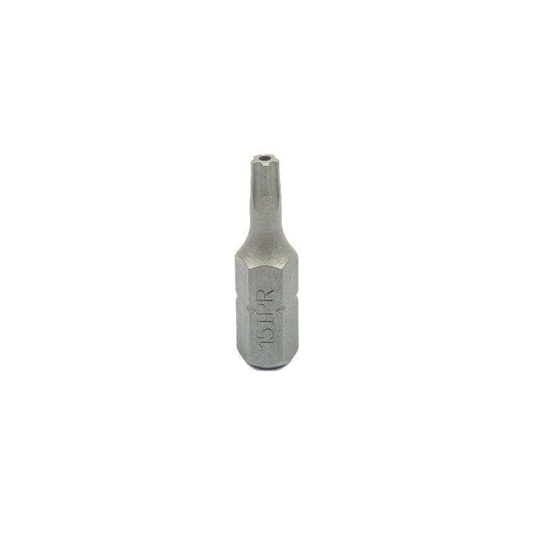 Bits für Innen-TX-Schrauben mit stirnseitiger Bohrung 1/4" Antrieb, TS10 - TS40, Länge 25 mm