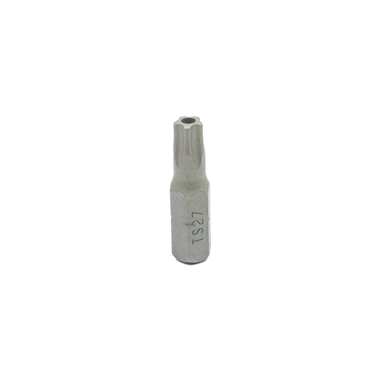 Bits für Innen-TX-Schrauben mit stirnseitiger Bohrung 1/4" Antrieb, TS10 - TS40, Länge 25 mm