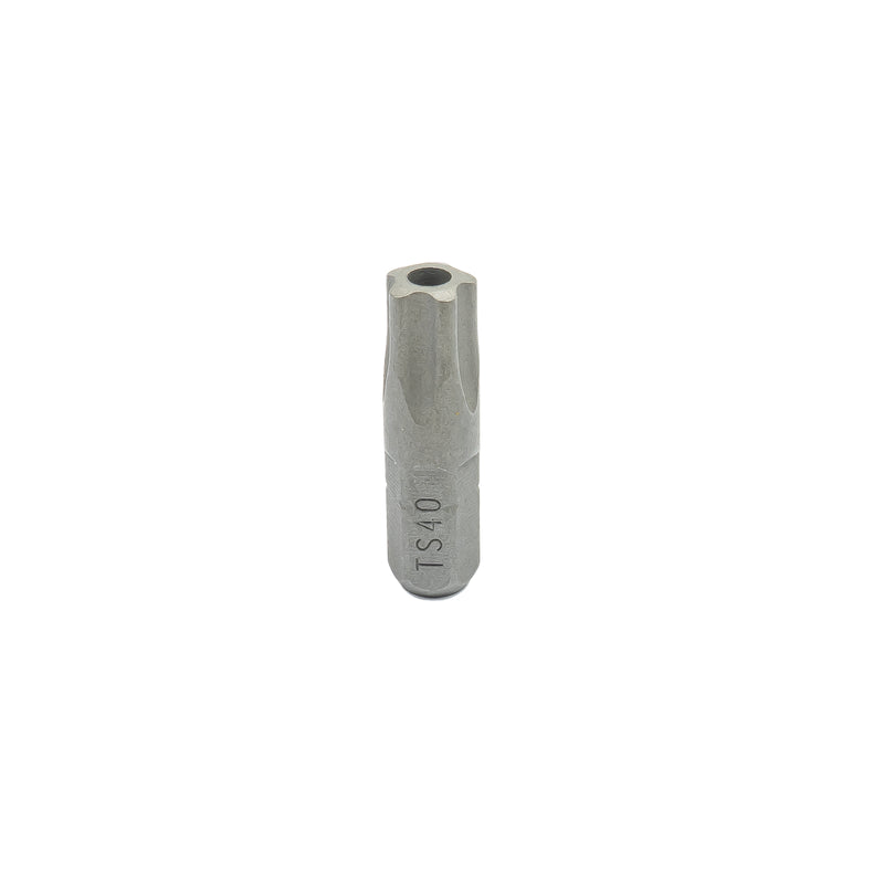 Bits für Innen-TX-Schrauben mit stirnseitiger Bohrung 1/4" Antrieb, TS10 - TS40, Länge 25 mm