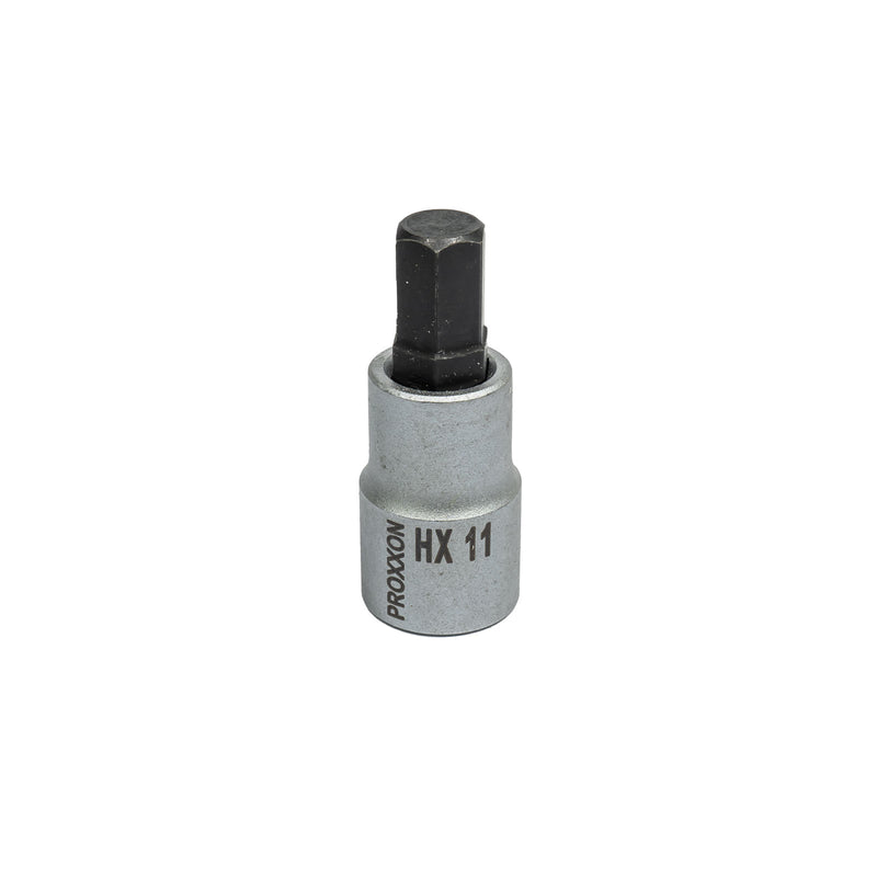 1/2" Innensechskant-Einsatz (HX 5 mm - HX 19 mm wählbar, Länge: 55 mm, Sockel aus CrV-Stahl)