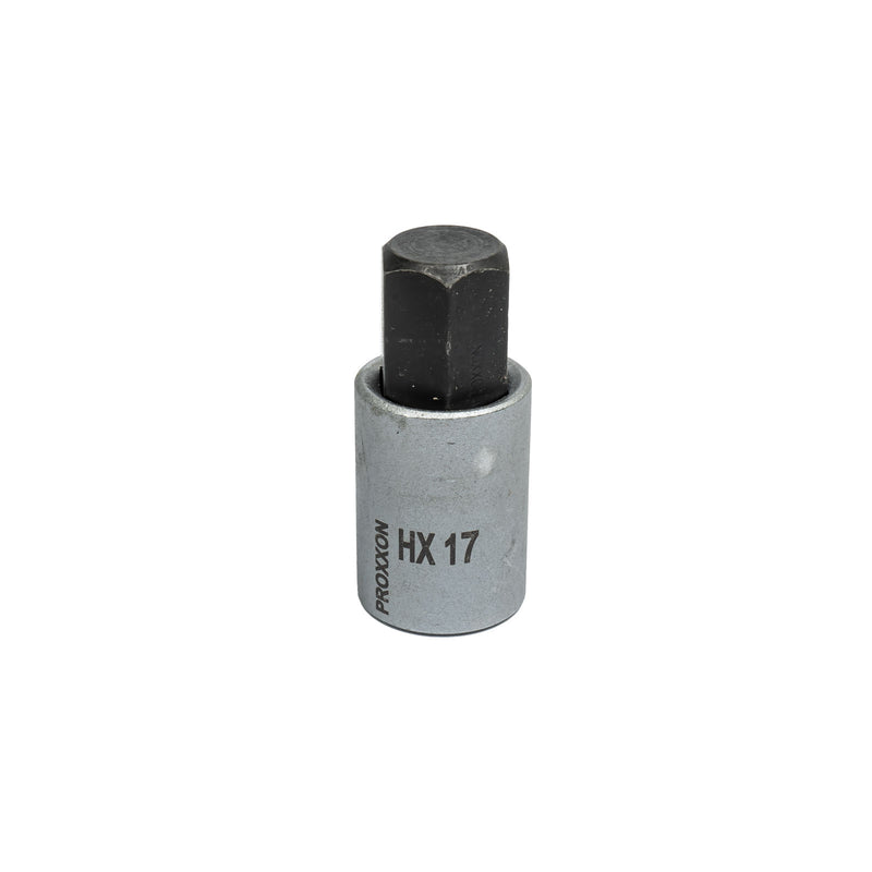 1/2" Innensechskant-Einsatz (HX 5 mm - HX 19 mm wählbar, Länge: 55 mm, Sockel aus CrV-Stahl)
