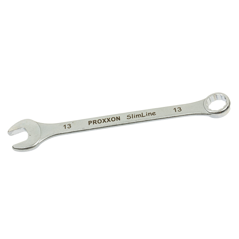 Ring-Maulschlüssel SlimLine (Schlüsselweite: 5,5 - 41 mm wählbar, Hergestellt aus CrV-Stahl, 15° abgewinkelter Kopf)