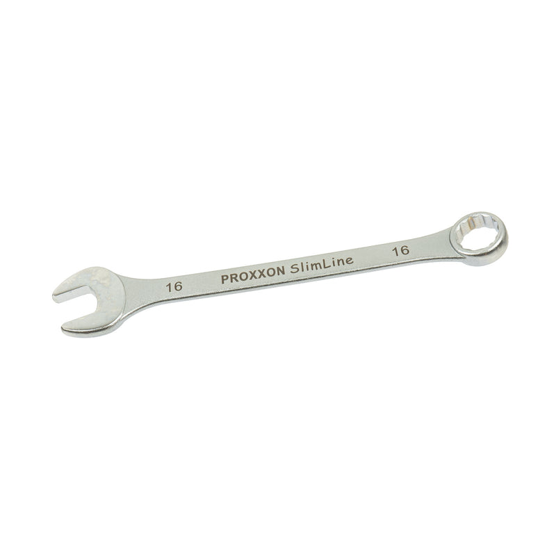 Ring-Maulschlüssel SlimLine (Schlüsselweite: 5,5 - 41 mm wählbar, Hergestellt aus CrV-Stahl, 15° abgewinkelter Kopf)