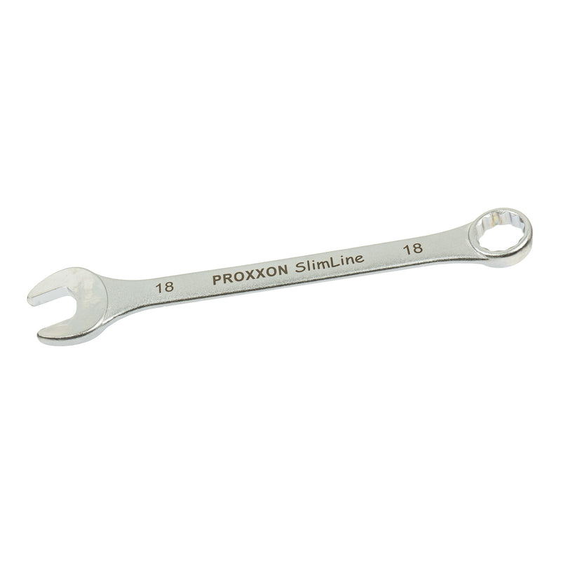 Ring-Maulschlüssel SlimLine (Schlüsselweite: 5,5 - 41 mm wählbar, Hergestellt aus CrV-Stahl, 15° abgewinkelter Kopf)