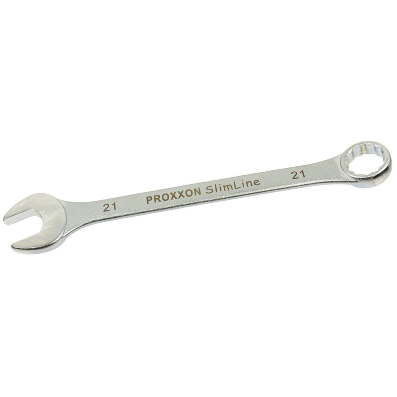 Ring-Maulschlüssel SlimLine (Schlüsselweite: 5,5 - 41 mm wählbar, Hergestellt aus CrV-Stahl, 15° abgewinkelter Kopf)