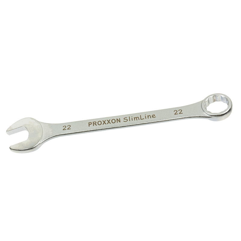 Ring-Maulschlüssel SlimLine (Schlüsselweite: 5,5 - 41 mm wählbar, Hergestellt aus CrV-Stahl, 15° abgewinkelter Kopf)