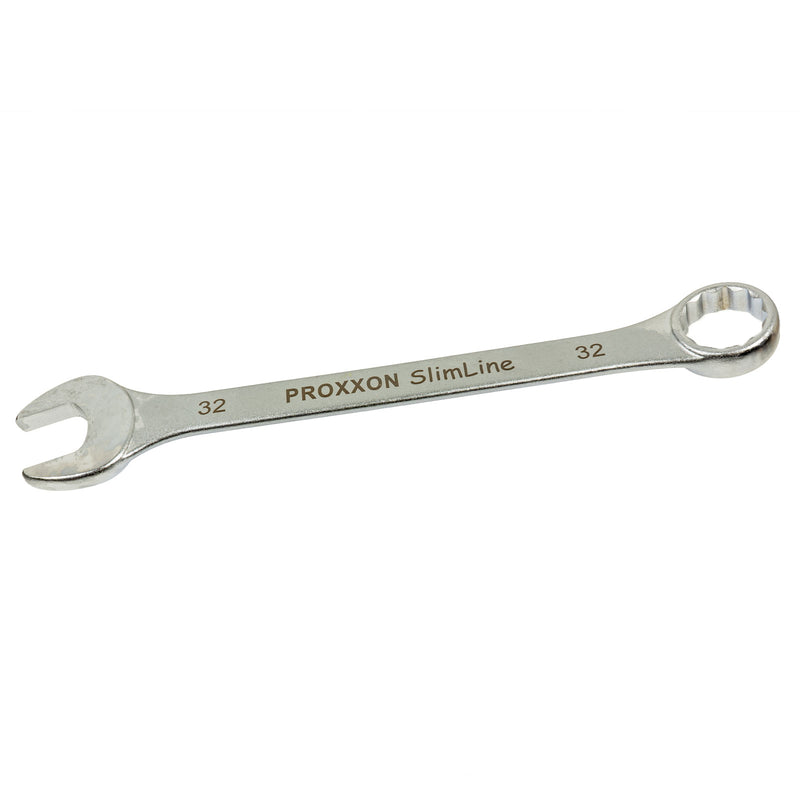 Ring-Maulschlüssel SlimLine (Schlüsselweite: 5,5 - 41 mm wählbar, Hergestellt aus CrV-Stahl, 15° abgewinkelter Kopf)