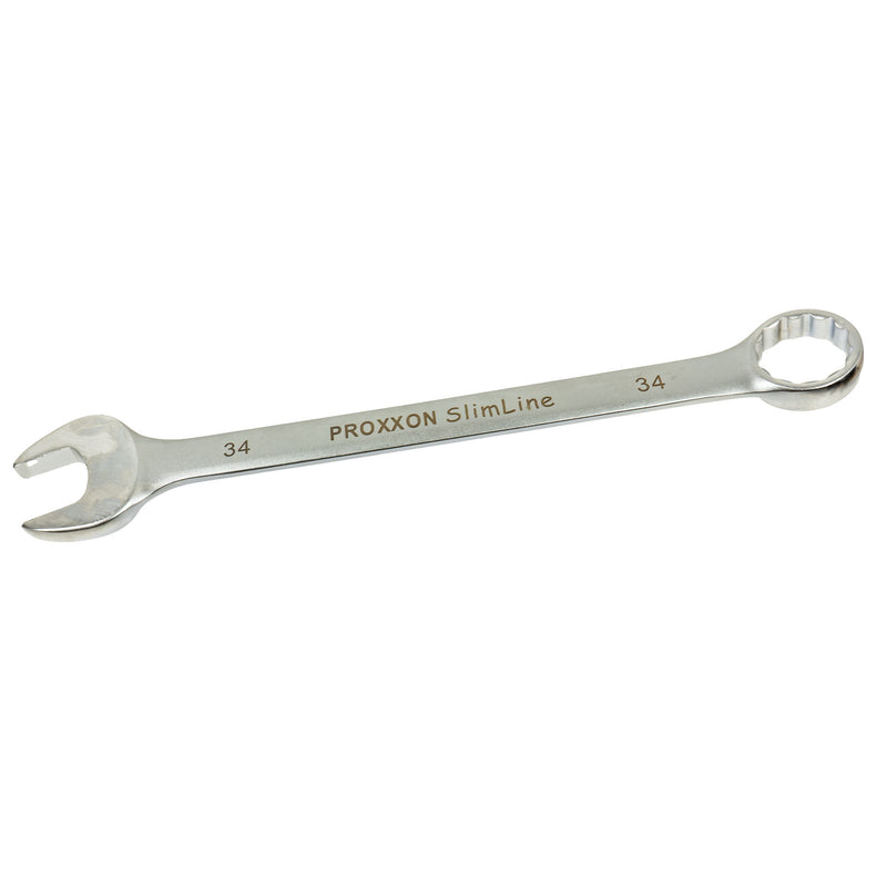 Ring-Maulschlüssel SlimLine (Schlüsselweite: 5,5 - 41 mm wählbar, Hergestellt aus CrV-Stahl, 15° abgewinkelter Kopf)