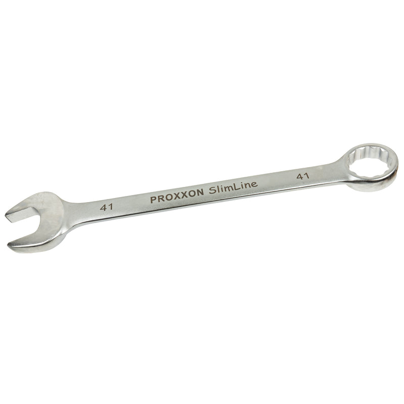 Ring-Maulschlüssel SlimLine (Schlüsselweite: 5,5 - 41 mm wählbar, Hergestellt aus CrV-Stahl, 15° abgewinkelter Kopf)