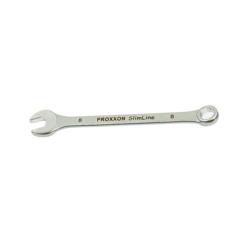 Ring-Maulschlüssel SlimLine (Schlüsselweite: 5,5 - 41 mm wählbar, Hergestellt aus CrV-Stahl, 15° abgewinkelter Kopf)