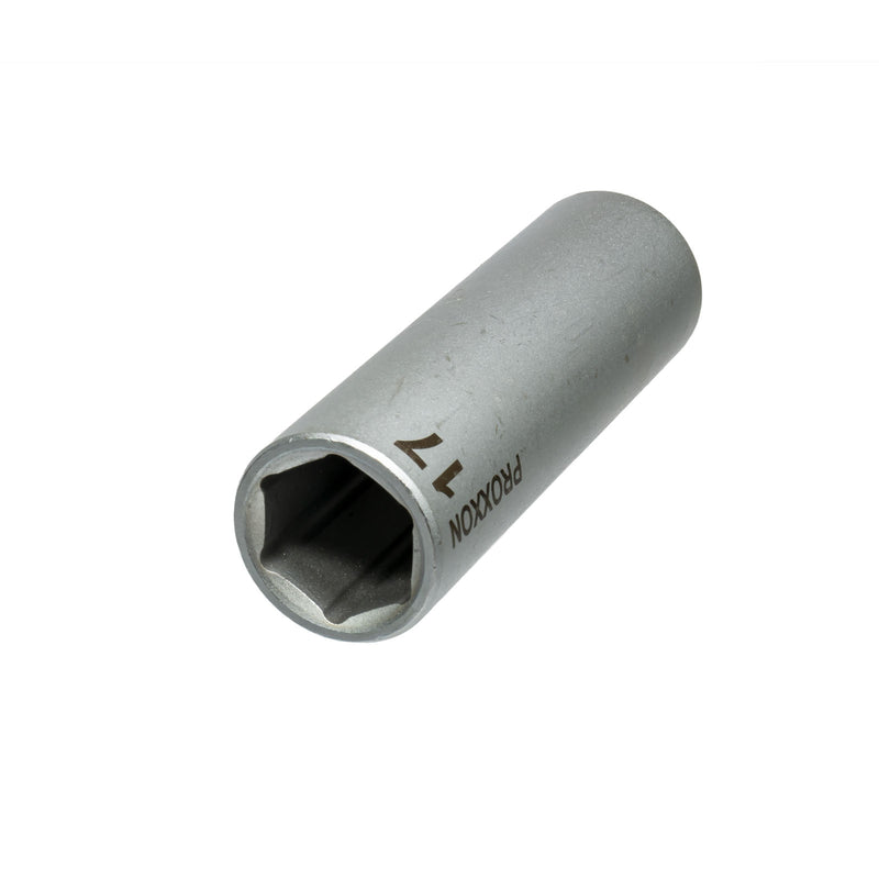 1/2" Tiefbett-Steckschlüsseleinsatz (Schlüsselweite: 10 - 24 mm wählbar, Hergestellt aus CrV-Stahl, lange Ausführung 79 mm)