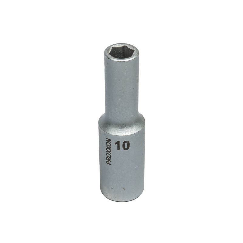 1/2" Tiefbett-Steckschlüsseleinsatz (Schlüsselweite: 10 - 24 mm wählbar, Hergestellt aus CrV-Stahl, lange Ausführung 79 mm)