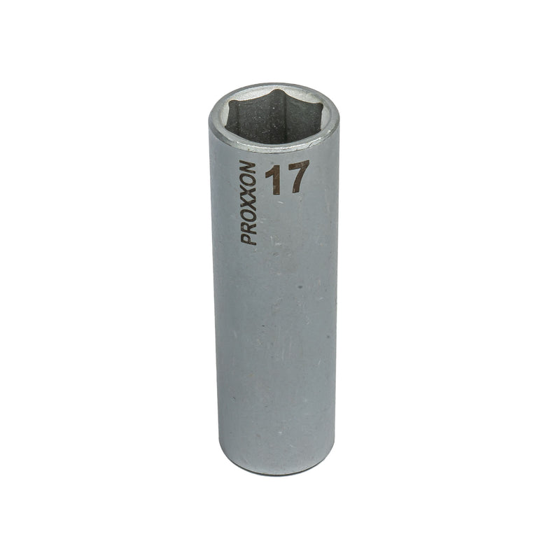 1/2" Tiefbett-Steckschlüsseleinsatz (Schlüsselweite: 10 - 24 mm wählbar, Hergestellt aus CrV-Stahl, lange Ausführung 79 mm)