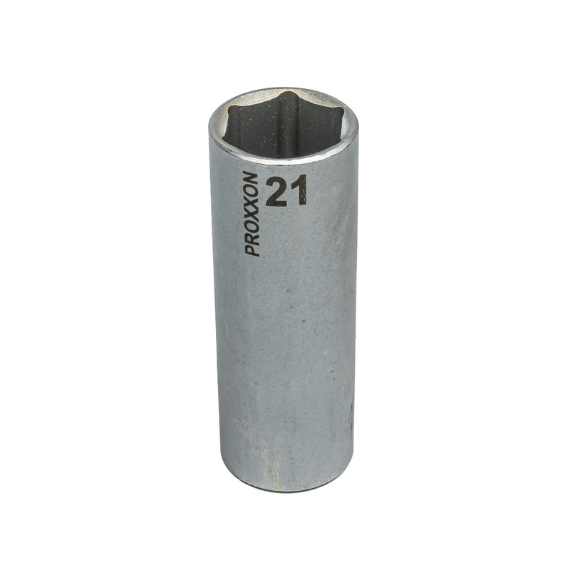 1/2" Tiefbett-Steckschlüsseleinsatz (Schlüsselweite: 10 - 24 mm wählbar, Hergestellt aus CrV-Stahl, lange Ausführung 79 mm)