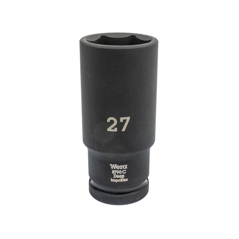 8790 C Impaktor Deep Steckschlüsseleinsatz mit 1/2"-Antrieb (Lange Steckschlüssel für Schlagschrauber, Größe wählbar)