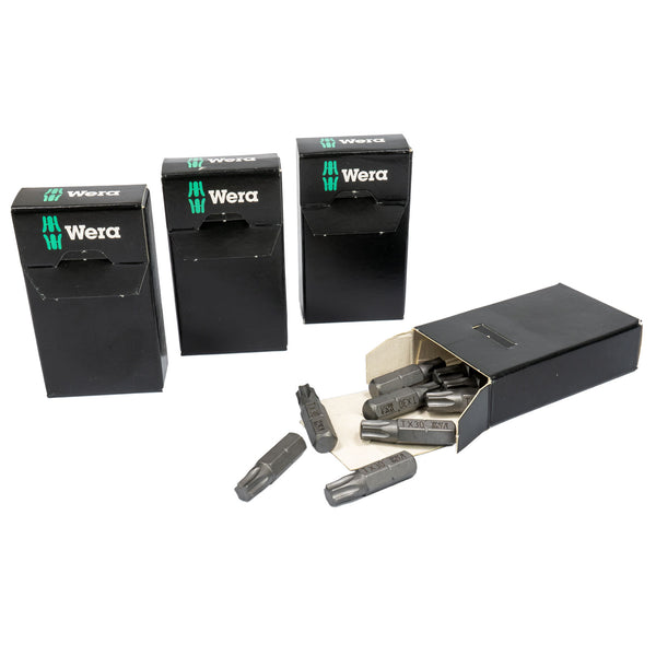 Torx Bits, Wählbar: T5 | T6 | T7 | T8 | T9 | T10 | T15 | T20 | T25 | T27 | T30 | T40 (TX Schrauberbits zähhart) 867/1