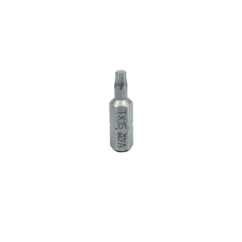 Torx Bits, Wählbar: T5 | T6 | T7 | T8 | T9 | T10 | T15 | T20 | T25 | T27 | T30 | T40 (TX Schrauberbits zähhart) 867/1