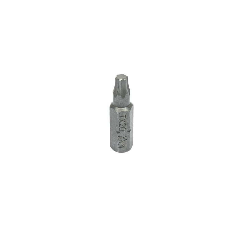 Torx Bits, Wählbar: T5 | T6 | T7 | T8 | T9 | T10 | T15 | T20 | T25 | T27 | T30 | T40 (TX Schrauberbits zähhart) 867/1