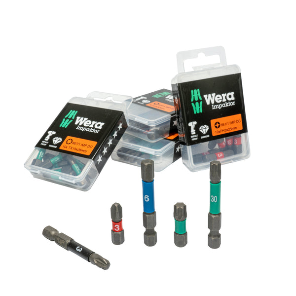 Impaktor Bits, Wählbar: TX / PH / PZ / Innensechskant, Geeignet für Schlagschrauber (IMP DC)
