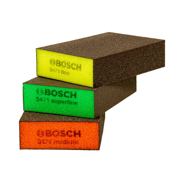Schleifschwamm Set Best for Flat and Edge, Mittel Fein Superfein