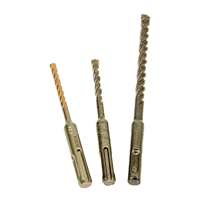 3 tlg. SDS Plus-5 Hammerbohrer-Set, Ø 5 ,6 & 8 mm