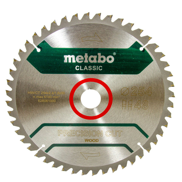 Metabo Kreissägeblatt PRECISION CUT WOOD - CLASSIC, 254 X 30 mm Z 48