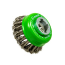 X-LOCK Topfbürste Ø 75 mm | 0.5 mm gezopfter rostfreier Stahldraht | Heavy for Inox