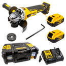 DCG405P2 Akku-Winkelschleifer, 125 mm, 2 x 5.0 Ah Akku, 18 Volt, T-STAK