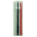 Pica BIG Dry Ersatz-Minen 6045, Wasserlösliche "FOR ALL" Bau-Minen, Graphit Rot Weiß