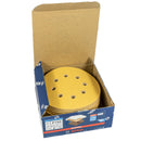 EXPERT C470 Schleifpapier Ø 125 mm, P40 - P400 (50er Pack, für Hartholz & Farbe auf Holz, 8 Löcher)