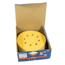 EXPERT C470 Schleifpapier Ø 125 mm, P40 - P400 (50er Pack, für Hartholz & Farbe auf Holz, 8 Löcher)