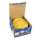 EXPERT C470 Schleifpapier Ø 125 mm, P40 - P400 (50er Pack, für Hartholz & Farbe auf Holz, 8 Löcher)