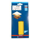 EXPERT C470 Schleifpapier 93 x 186 mm, P40 - P400 (10er Pack, für Hartholz & Farbe auf Holz, 8 Loch)