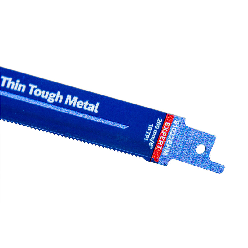 EXPERT Thin Tough Metal | S 1022 EHM | Säbelsägeblatt für Edelstahlbleche, Länge 200 mm