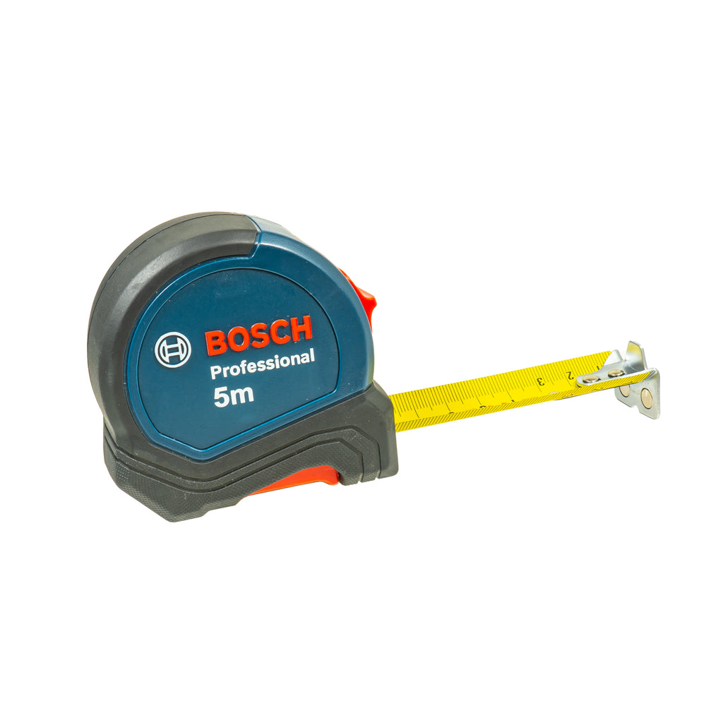 Bosch Professional 13-tlg. Handwerkzeug Set mit Universalmesser, Wasserwaage  25 cm, Bandmass 5 m, 10 Ersatzklingen