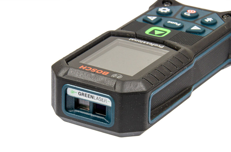 GLM 50-27 CG Laser-Entfernungsmesser mit BA 3.7V 1.0 Ah Akku, Grüner Laser, Messbereich: 0.05 - 50 m, IP65, Bluetooth