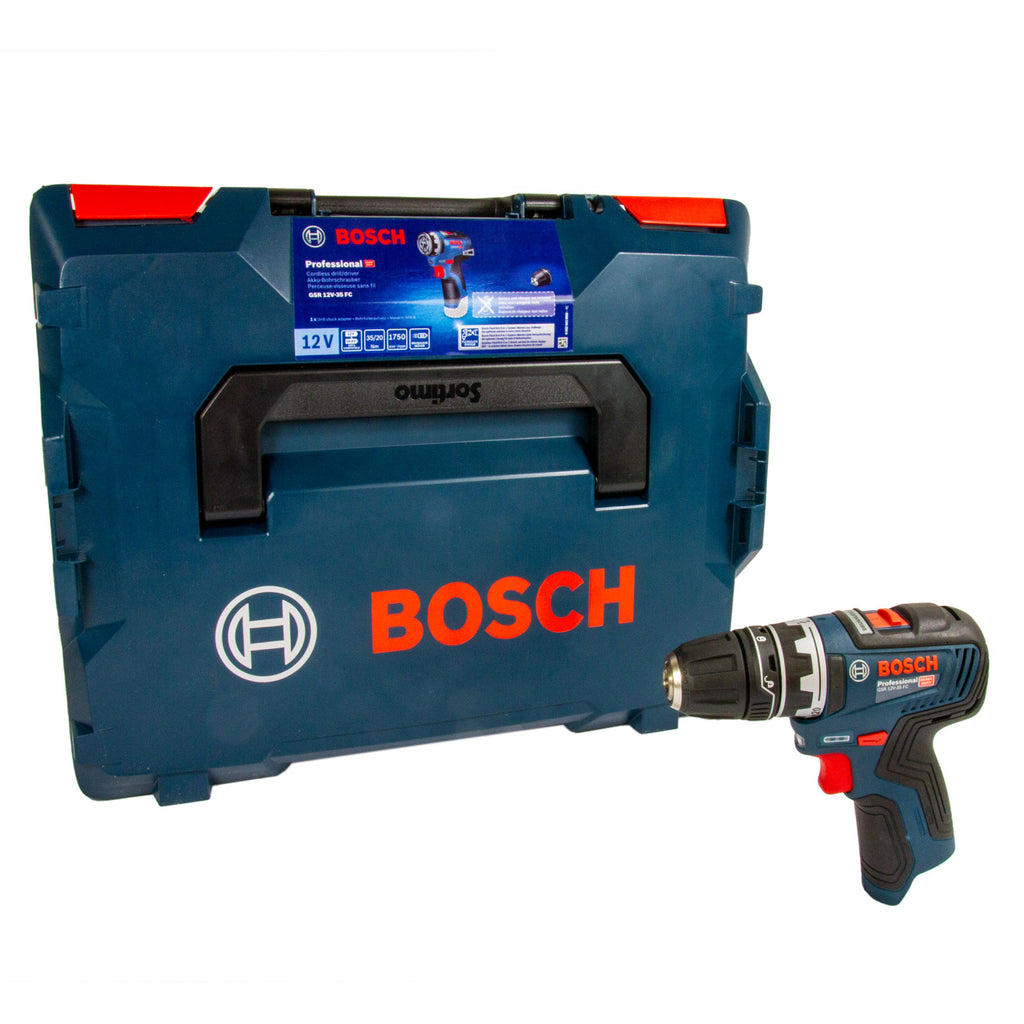 Bosch Professional GSR 12V-35 FC Akku-Bohrschrauber FlexiClick mit  Bohrfutter in L-BOXX 102, ohne Akku & Lader