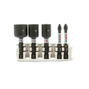 Impact Control Schrauber Bit Set (5-tlg., 3 x Stecknuss 8 - 13 mm / 1 x PH2 / 1 x PZ2, Länge 50 mm, Pick & Click)