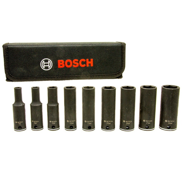 Steckschlüssel-Set 3/8 Zoll 9-tlg. 63 mm, SW 7 - 19 mm