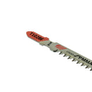 T 102 BF | 3 x Stichsägeblatt für saubere gerade Schnitte in Kunststoff (PMMA Acrylplatten, 2 - 20 mm)