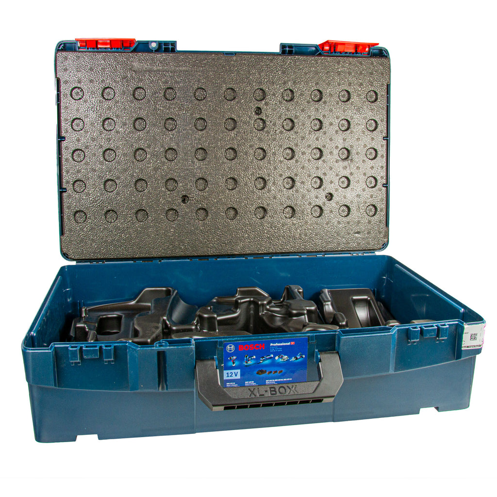Bosch Professional XL-BOXX Werkzeugkoffer mit Geräte, System V L- 12 BOXX Einlage für