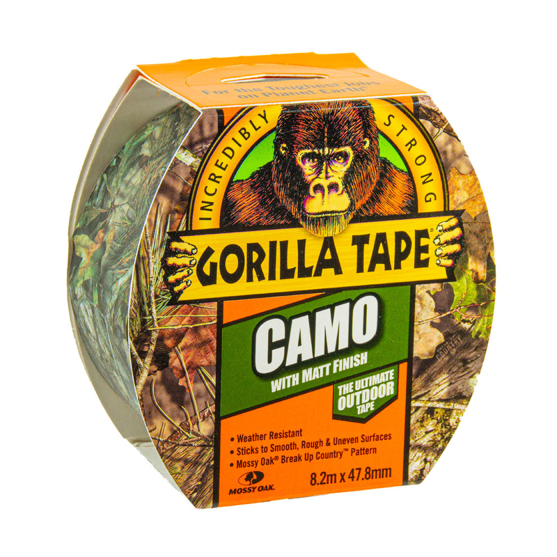 Gorilla Tape Camo 48 mm x 8.2 m, Hochleistungs-Klebeband, Extra Stark, Extra Dick, Wetterfest